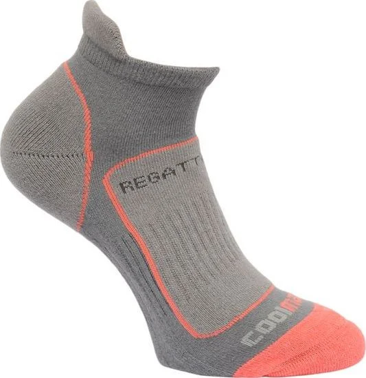 Dámské ponožky Regatta RWH030 Trail Runner Světle šedé Šedá