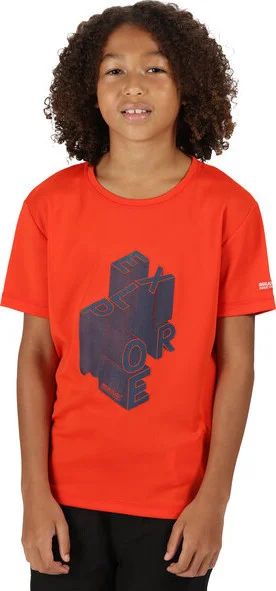 Dětské oranžové tričko Regatta RKT112 Alvarado V 0EJ