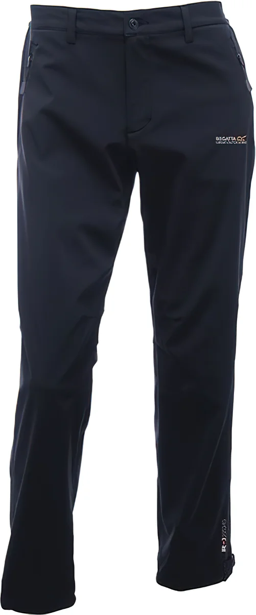 Pánské softshellové kalhoty Regatta RMJ117R GEO SSHELL TRS II Black Černá