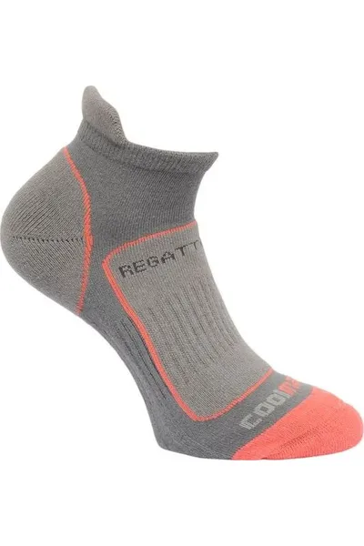 Dámské ponožky Regatta RWH030 Trail Runner Světle šedé Šedá