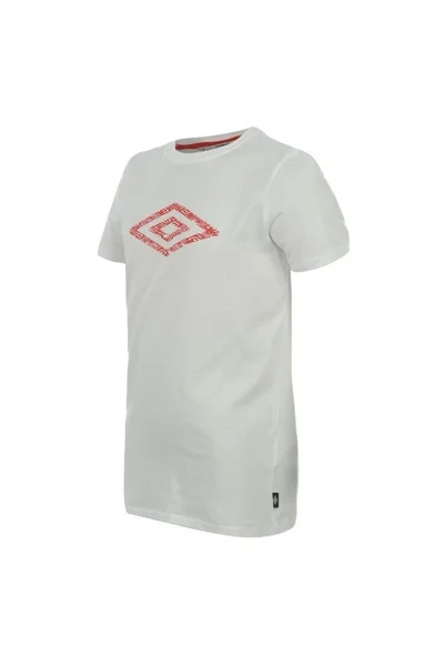 Bílé dětské tričko Umbro Cotton Logo T Shirt Boys 11-12