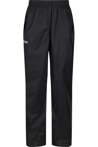 Pánské černé outdoorové kalhoty Regatta RMW149 Pack It Overtrousers