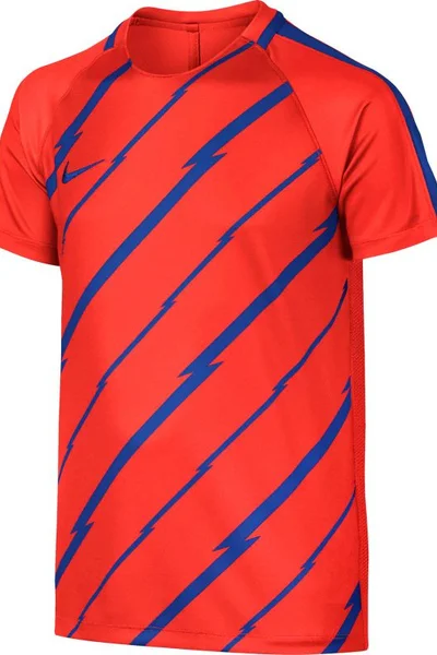 Juniorské fotbalové oranžovo-modré tričko Nike Dry Squad 833008-852