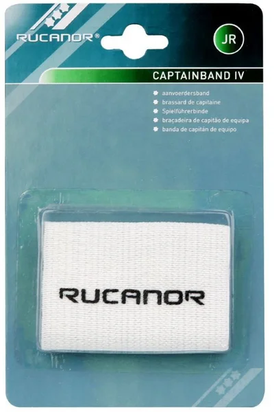 Bílá kapitánská páska Rucanor