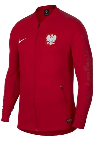 Červená fotbalová mikina Nike Poland Anthem M 893600-611