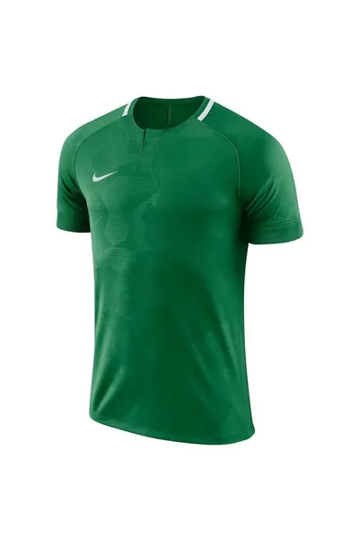 Zelené dětské tréninkové tričko Nike Y NK Dry Chalang II JSY SS Jr Shirt 894053 341