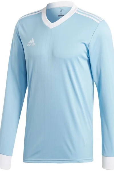 Modré dětské fotbalové tričko Adidas Table 18 Jersey LS JR CZ5460
