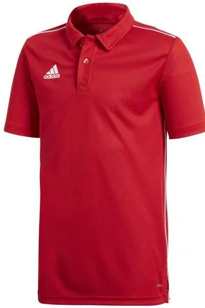 Červené polo tričko adidas Core 18 Polo Jr CV3681