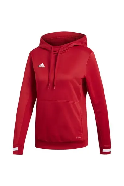 Červená dámská fotbalová mikina Adidas Team 19 Hoody W DX7338