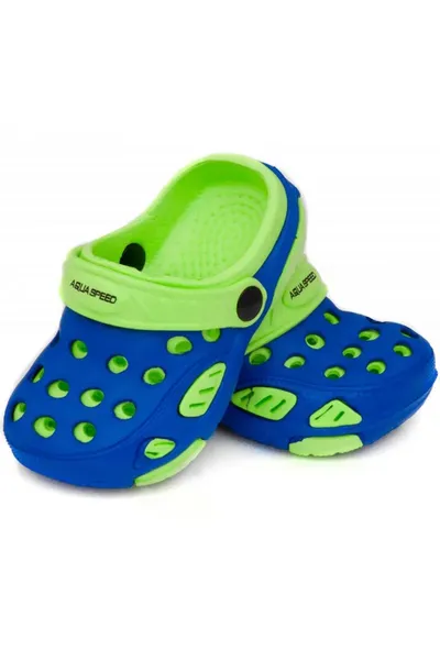 Modro-zelené dětské sandály Aqua-speed Lido Jr kol 01