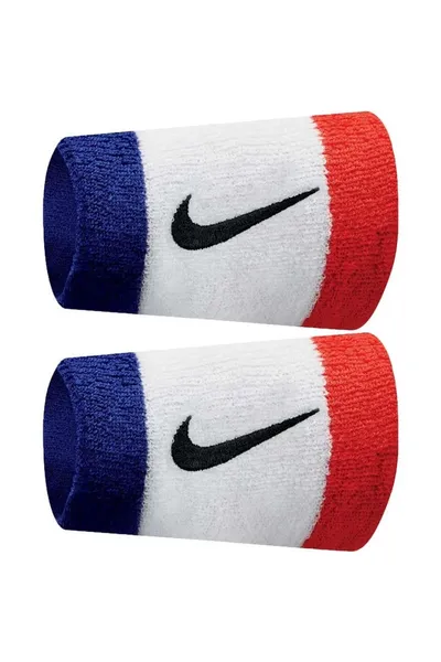 Široký modro-bílo-červený náramek Nike Swoosh N0001586620