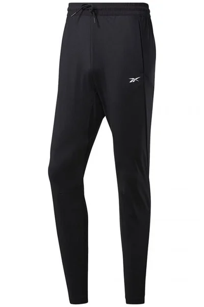 Černé pánské kalhoty Reebok Workout Knit Pant M FJ4057
