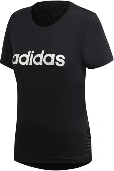 Dámské černé tričko Adidas D2M Lo Tee W DS8724