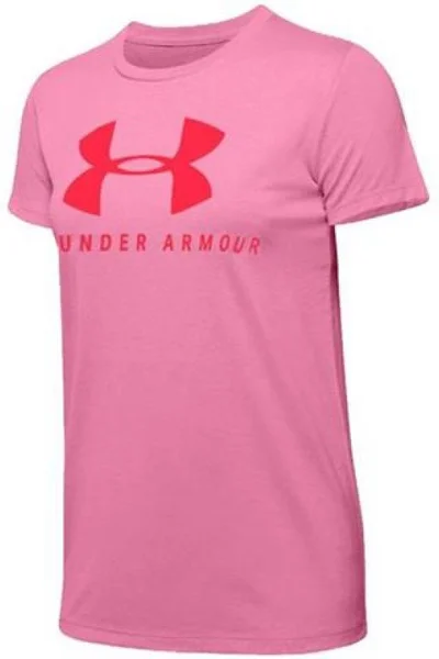 Dámské růžové tričko Under Armour Graphic Sportstyle Classic Crew W 1346844-691