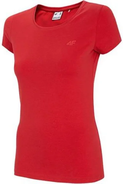 Dámské červené tričko 4F M NOSH4-TSD001 62S