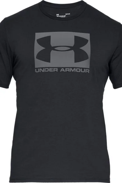 Grafitové pánské tričko Under Armour Boxed Sportstyle SS M 1329581-001