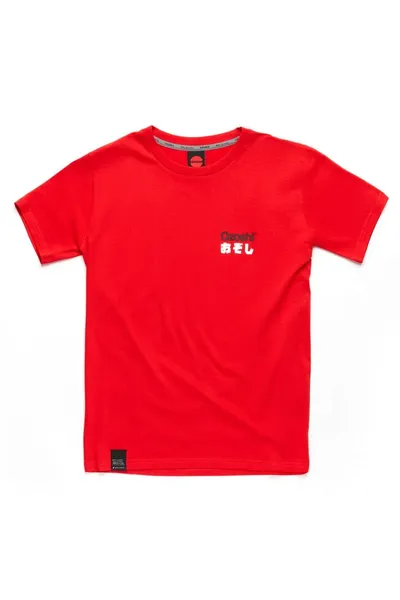 Červené pánské tričko Ozoshi Isao M O20TS005