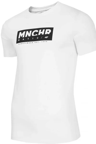 Bílé pánské tričko 4F M H4Z20 TSM027 10S