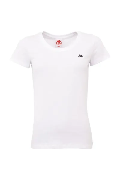 Bílé dámské tričko Kappa Halina W 308000 11-0601