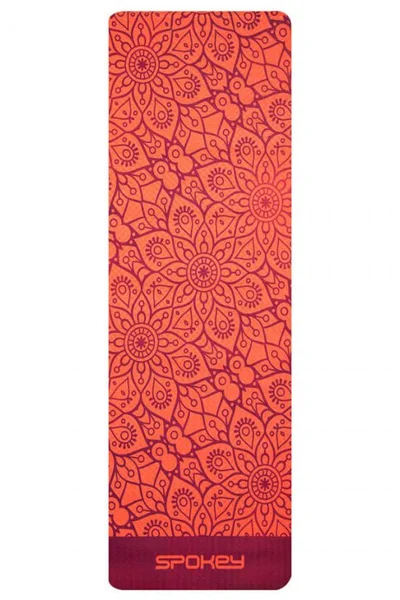 Oranžovo-růžová podložka na jógu Spokey Mandala 926051
