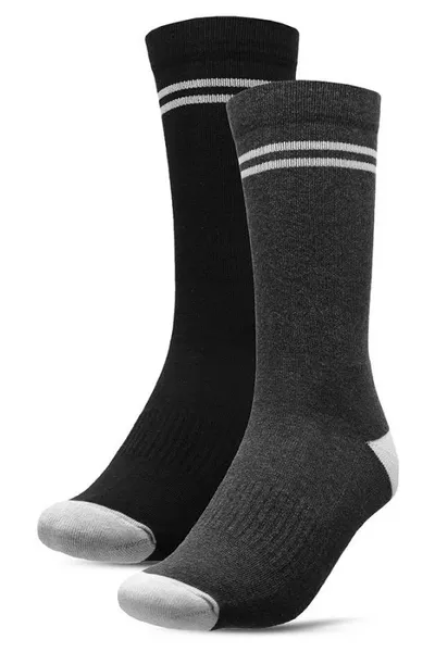 Černo-šedé pánské ponožky 4F M H4Z20-SOM010 10S