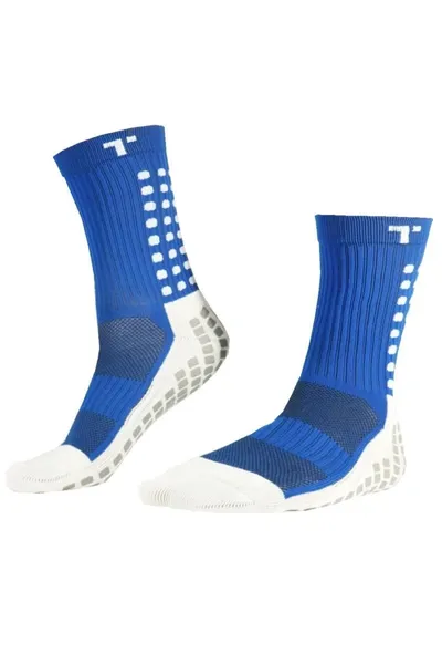 Pánské modro-bílé fotbalové ponožky Trusox 3.0 Tenký M S737505