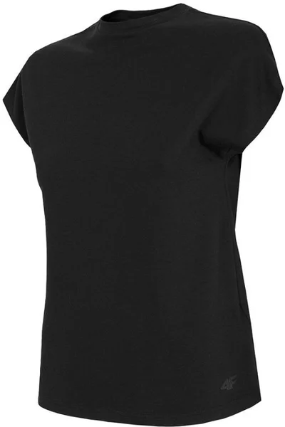 Černé dámské tričko 4F W H4L21-TSD038 20S