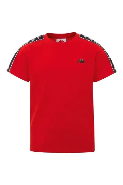Červené dětské tričko Kappa Ilyas Jr 309001J 18-1664