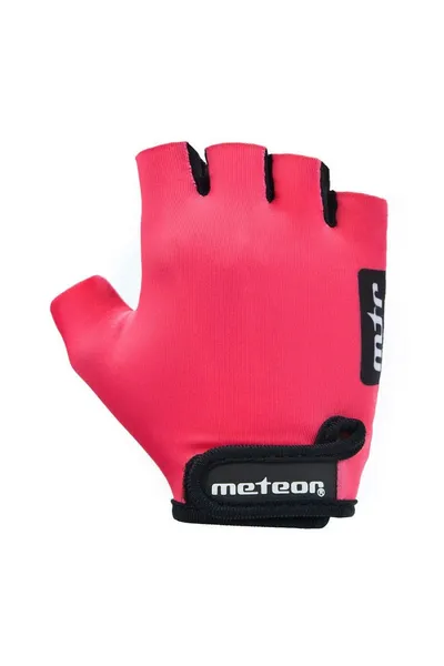 Růžové cyklistické rukavice pro děti Meteor Pink