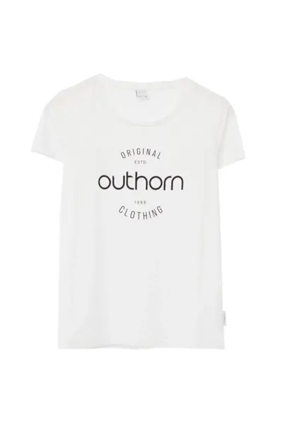 Bílé dámské tričko Outhorn W HOL21-TSD606A 10S