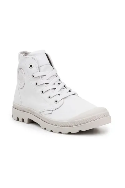 Bílé boty šněrovací Palladium Pampa HI Mono U Moonstruck 73089-055