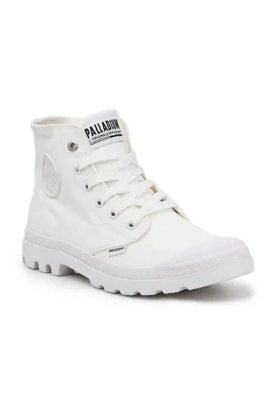 Bílé šněrovací boty Palladium Pampa HI Mono U 73089-116