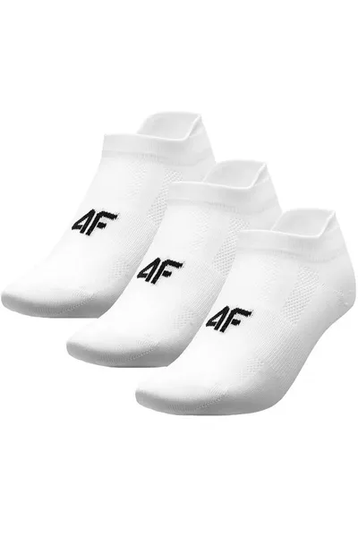 Bílé pánské ponožky 4F M H4L21 SOM004 10S+10S+10S
