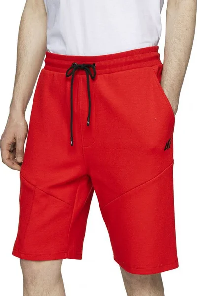 Červené pánské teplákové šortky 4F M H4L21-SKMD013 62S