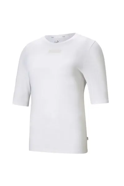 Dámské bavlněné tričko Puma Modern Basics Tee Cloud W 585929 02