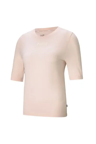 Růžové dámské tričko Puma Modern Basics Tee Cloud W 585929 27