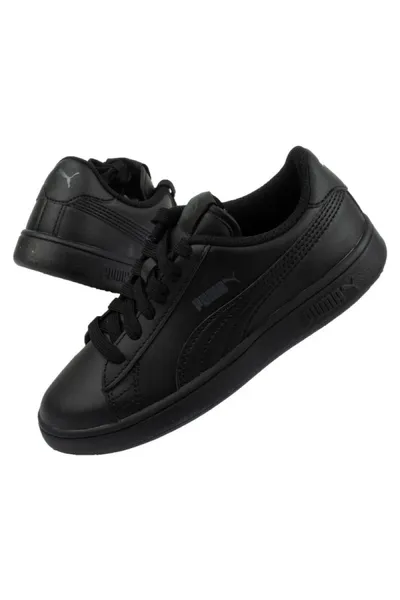 Černé dětské boty Puma Smash V2 Jr 365324 01