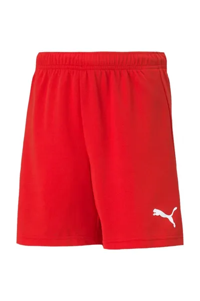 Červené dětské šortky  Puma teamRISE Short Jr 704943 01