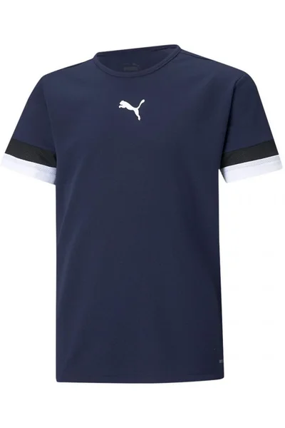 Modré dětské tričko Puma teamRise Jersey Jr 704938 06