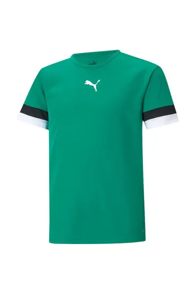 Dětské zelené tričko Puma teamRise Jersey Jr 704938 05