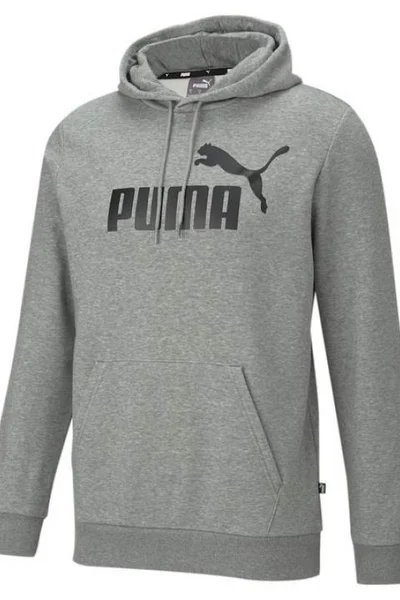 Šedá pánská mikina Puma Essential Big Logo Hoody M 586686 03