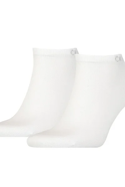Bílé pánské kotníkové ponožky Calvin Klein Sneaker 2P 701218707 002
