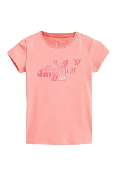 Dívčí růžové tričko HJZ21-JTSD009A