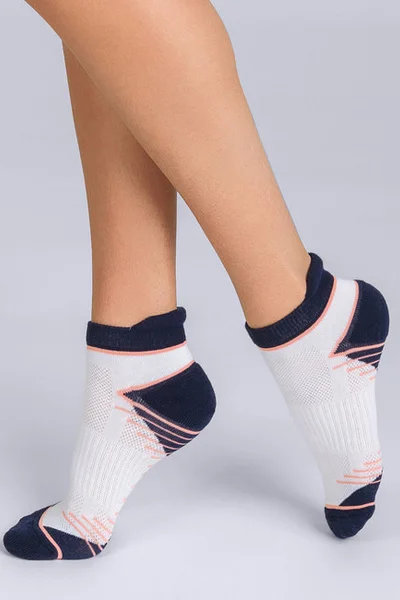 Sportovní dámské ponožky 2 páry DIM SPORT IN-SHOE MEDIUM IMPACT 2x - DIM SPORT - bílá