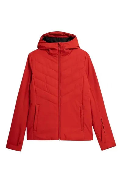 Červená dámská lyžařská bunda 4F W H4Z21 KUDN003 62S
