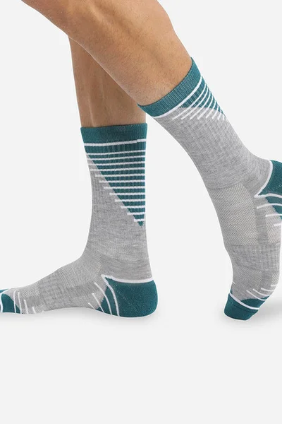 Pánské sportovní ponožky 2x DIM SPORT CREW SOCKS MEDIUM IMPACT 2x - DIM SPORT - zelená