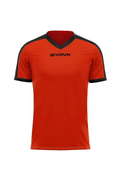 Pánské oranžovo-černé tričko Givova Revolution Interlock M MAC04 0110