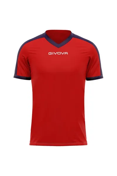 Červeno-modré pánské tričko Givova Revolution Interlock M MAC04 1204