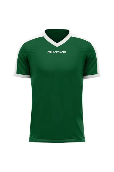 Zeleno-bílé pánské tričko Givova Revolution Interlock M MAC04 1303