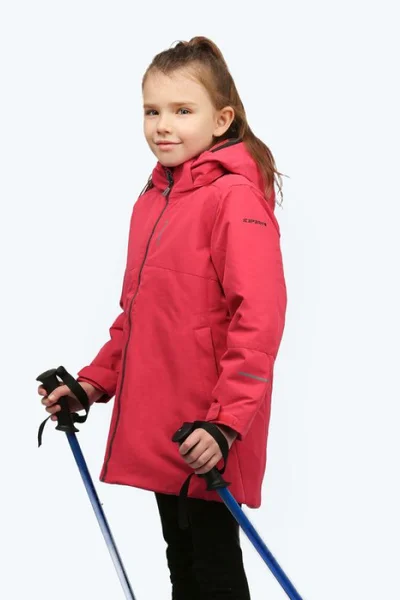 Růžová dívčí bunda Icepeak Kelley 4 50014 588L